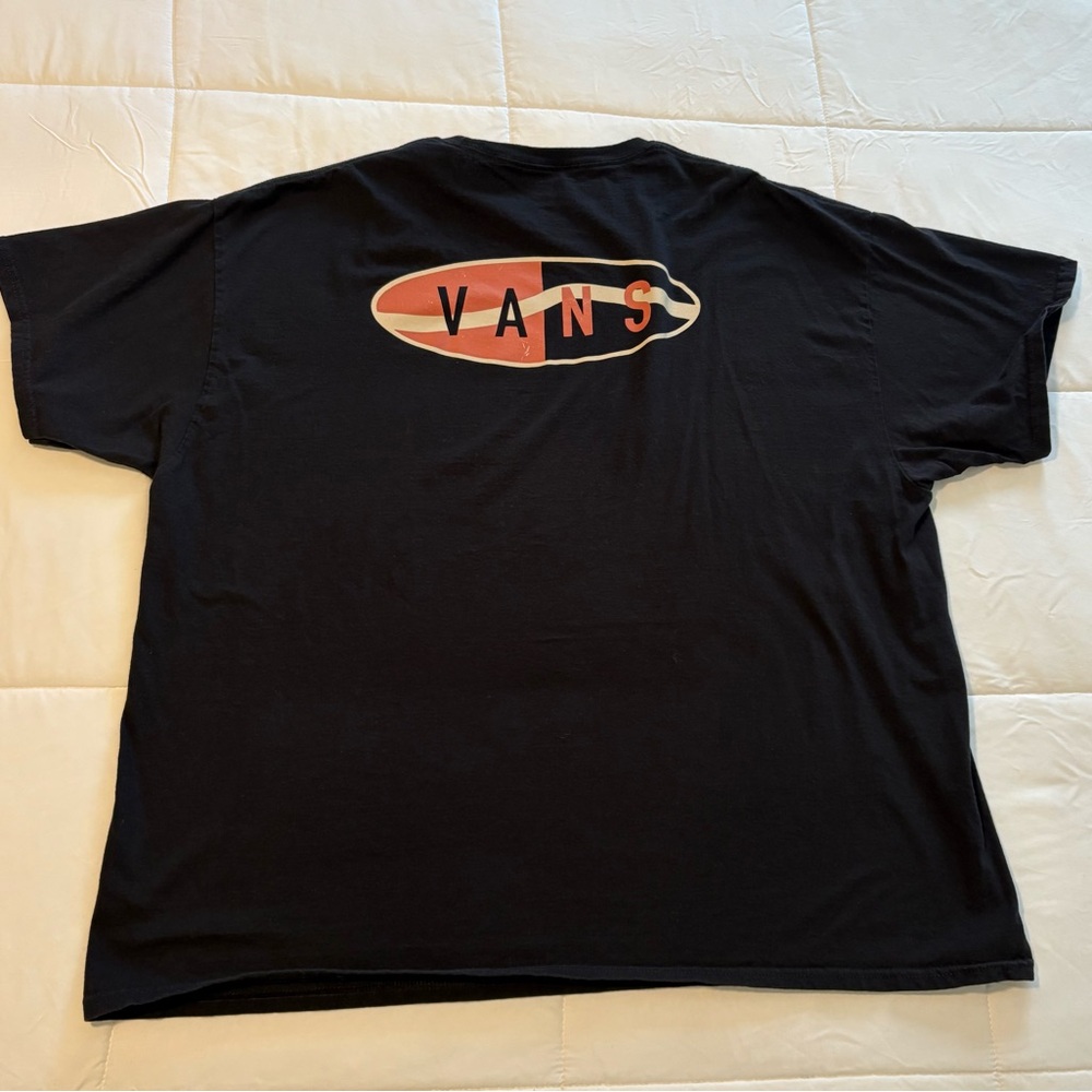 Vans Logo T-Shirt lot of 4  - 2 Black, 1 Charcoal, 1 White mens XXL - Picture 3 of 10